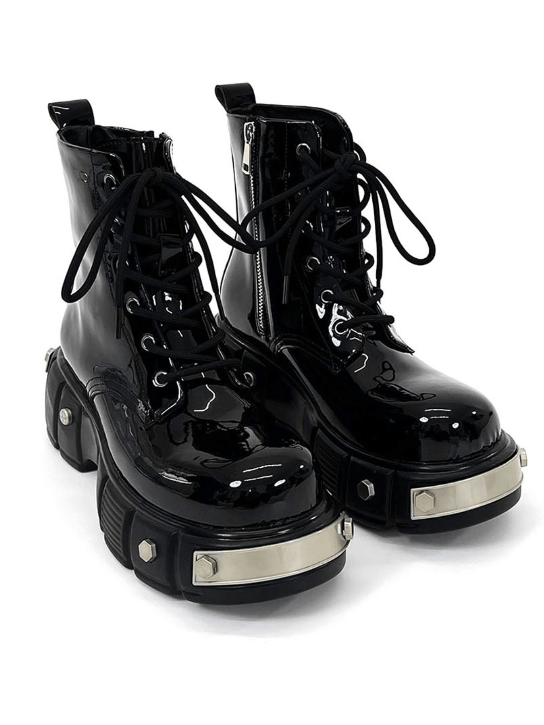 punk zipper biker boots st1957