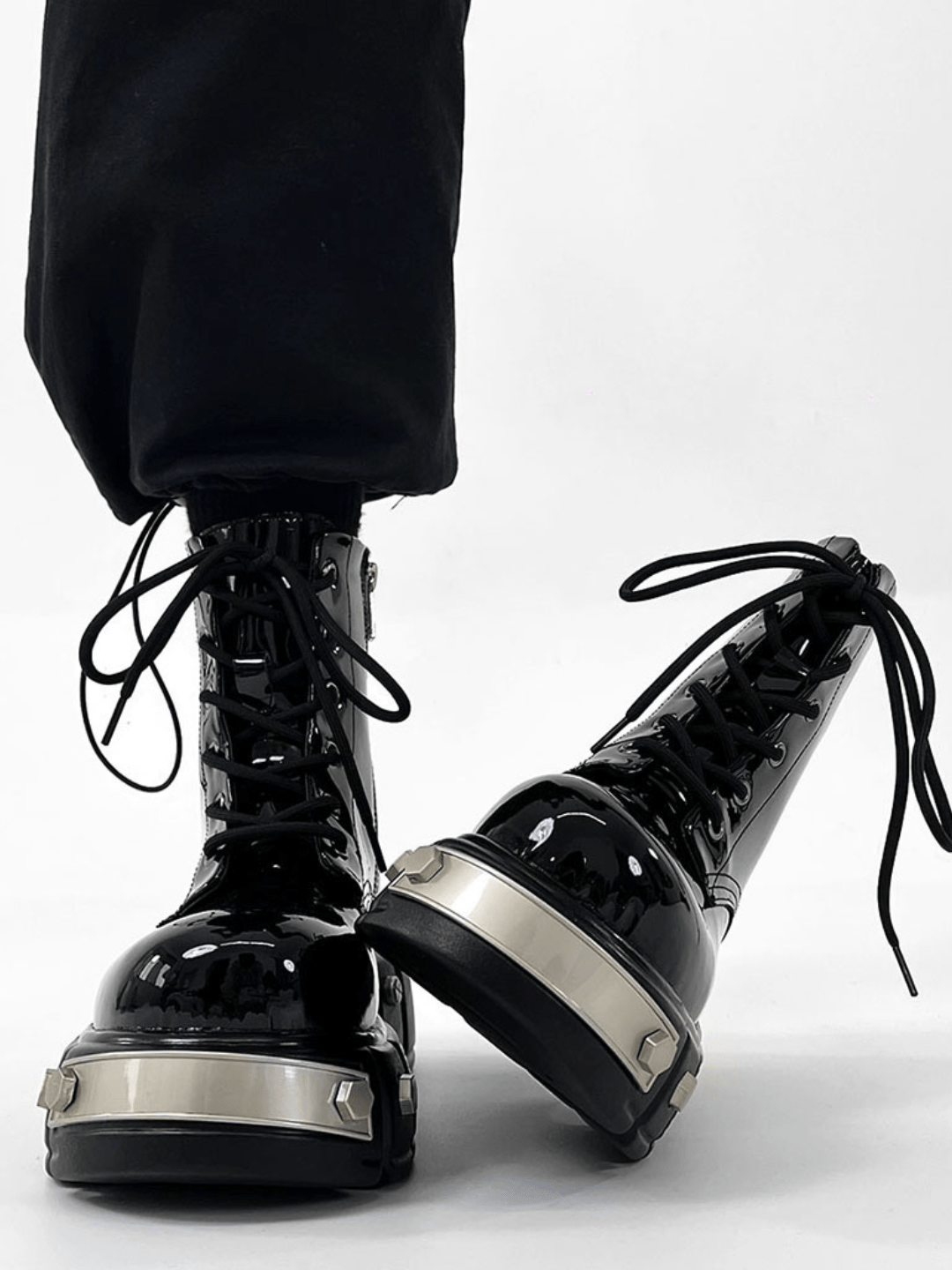 punk zipper biker boots st1957