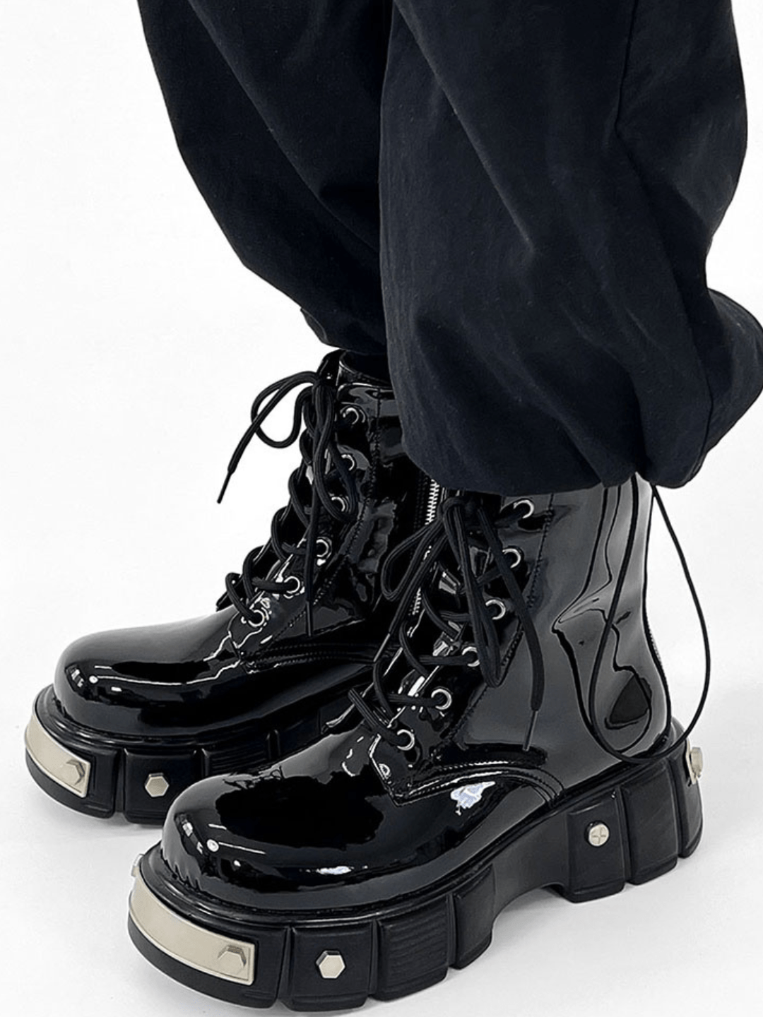punk zipper biker boots st1957