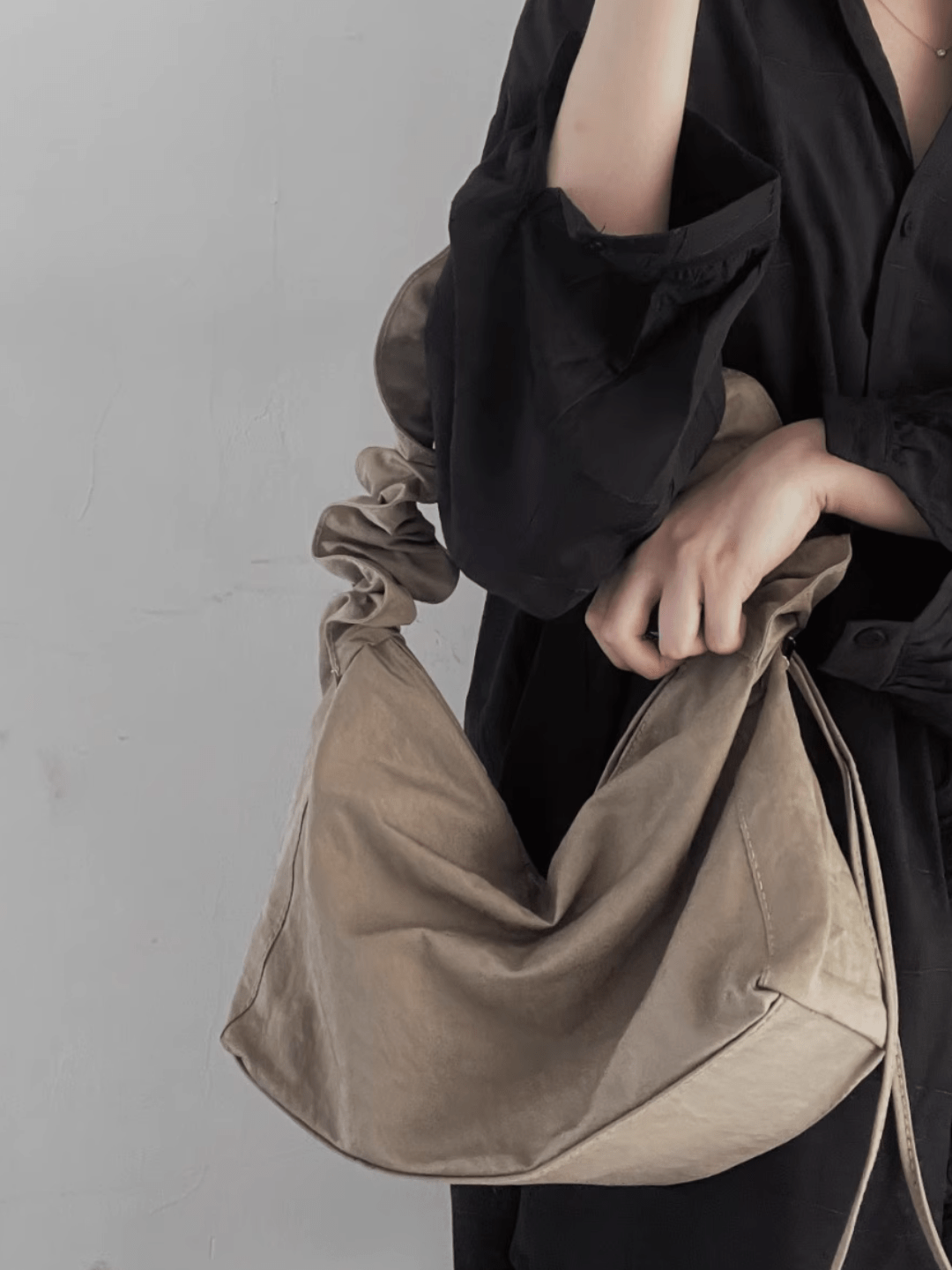 design drawstring dual-use shoulder crossbody bag st1637