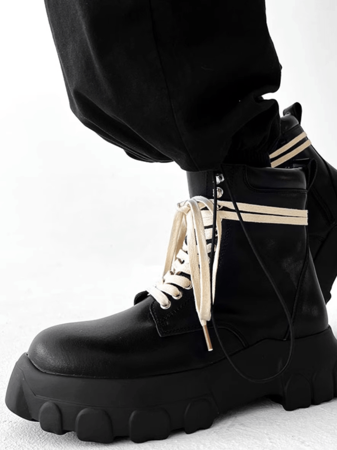 British style leather zipper shoes st1893