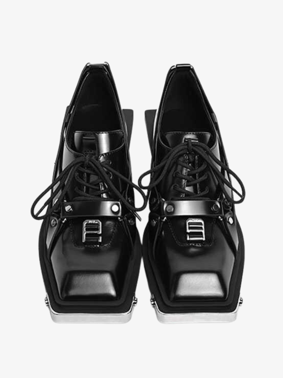 metal head decoration square shoes st2188