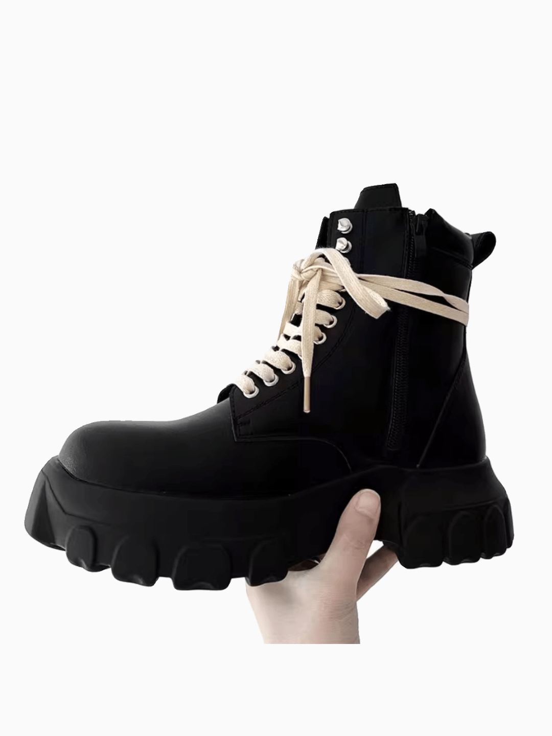 British style leather zipper shoes st1893