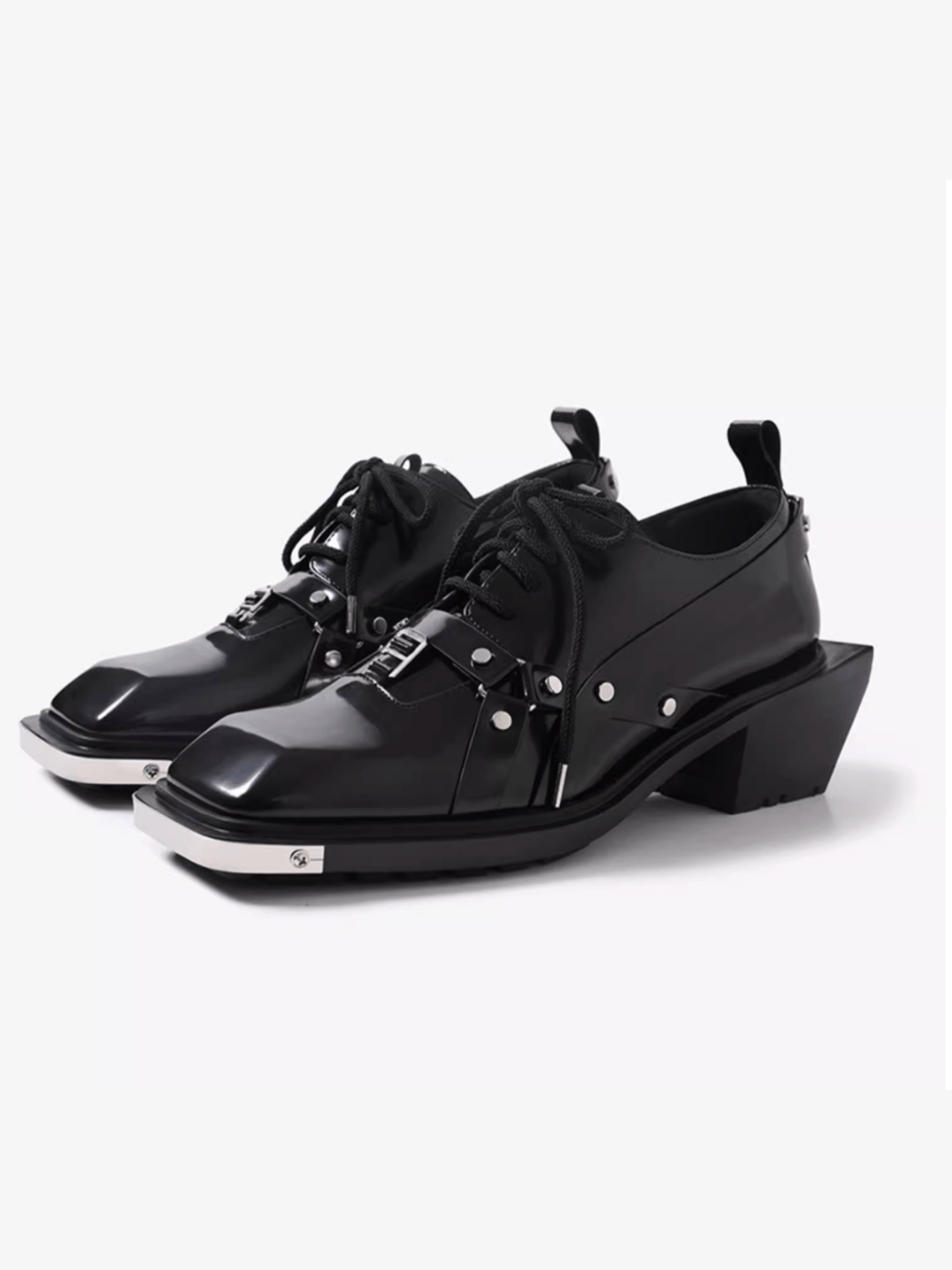 Square Toe Derby Leather Shoes st2046