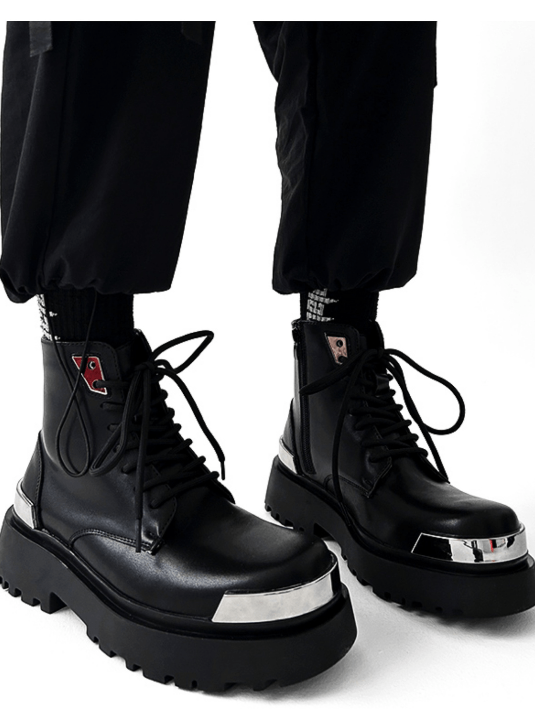 High-top Motorcycle Leather Work Boots st2126