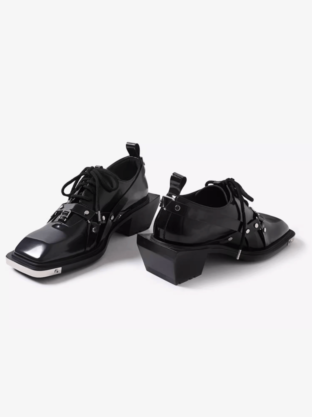 Square Toe Derby Leather Shoes st2046