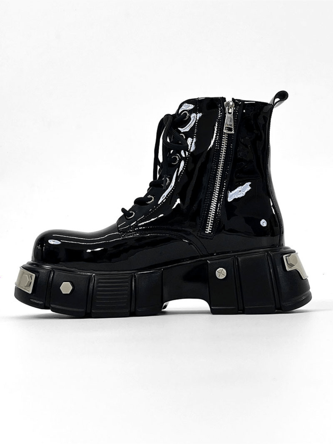 punk zipper biker boots st1957