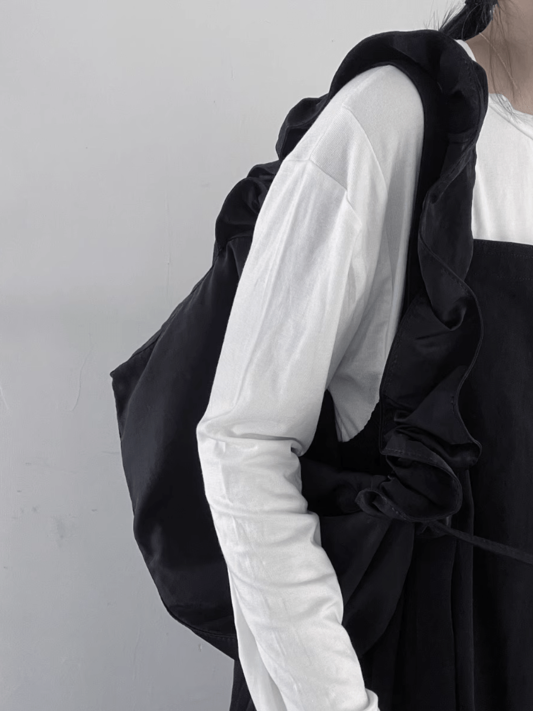 design drawstring dual-use shoulder crossbody bag st1637