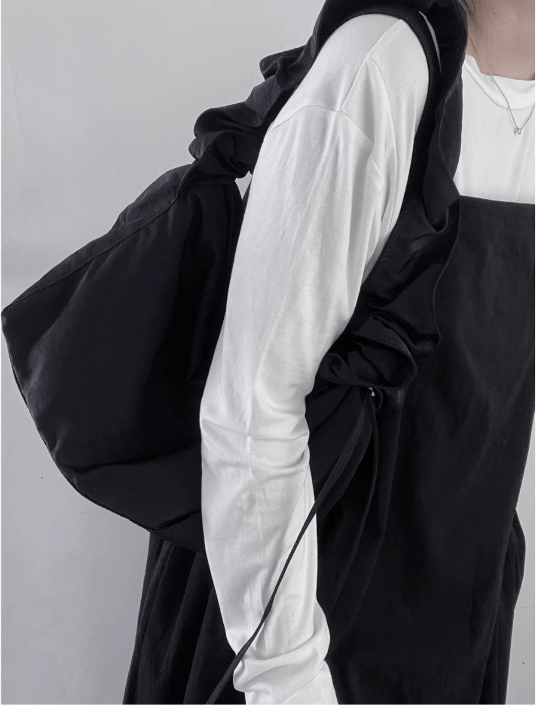 design drawstring dual-use shoulder crossbody bag st1637