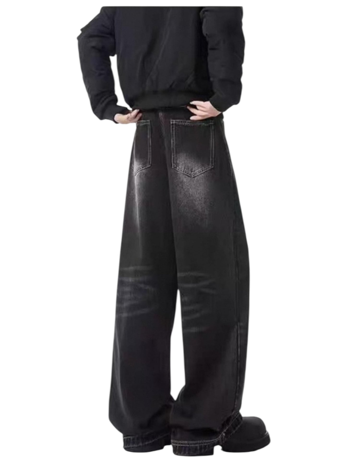 [xhhx] DIRTY FLARE-CUT JEANS st5042