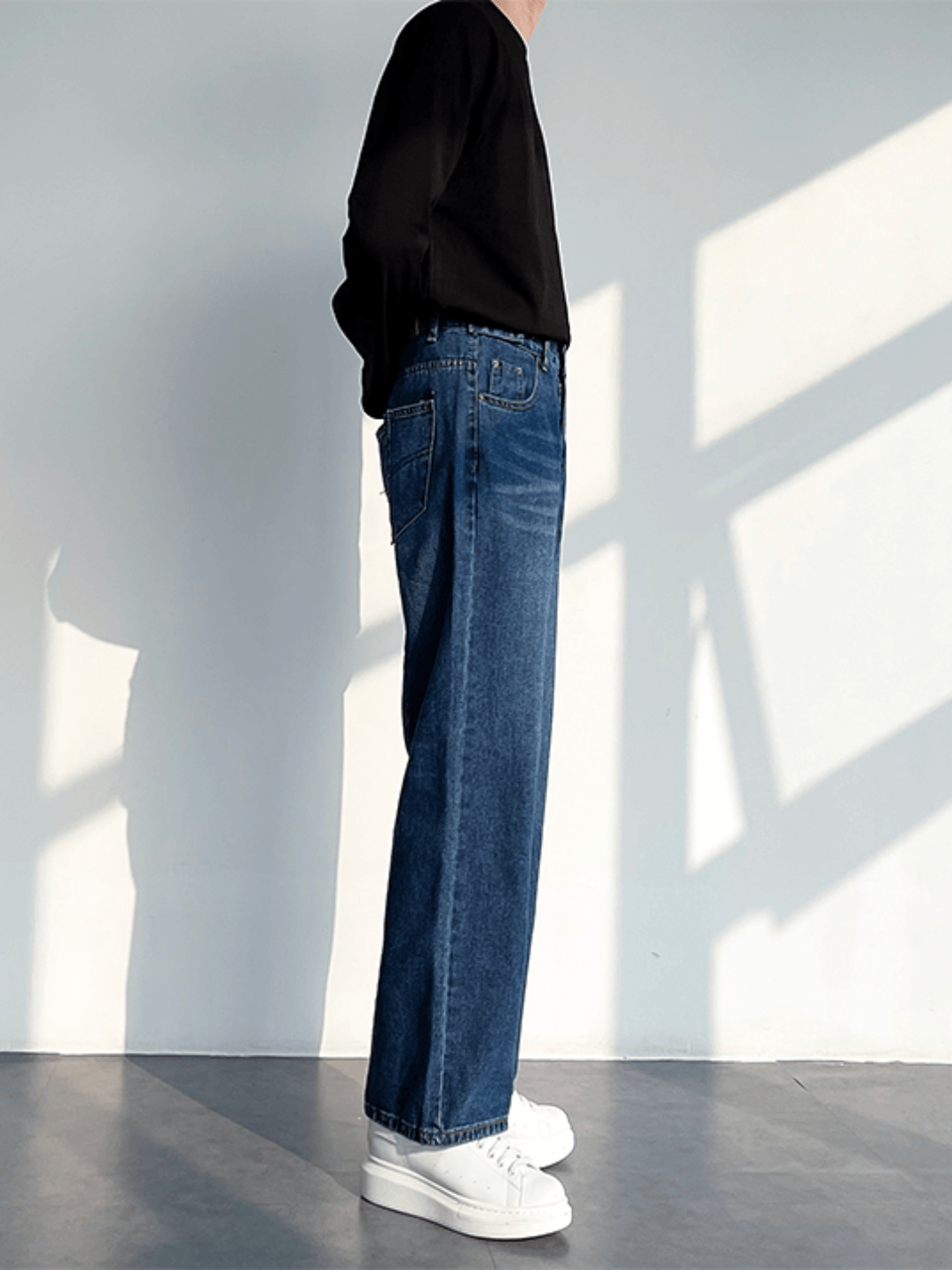 [HOHO] Loose Straight Denim Pants st1234