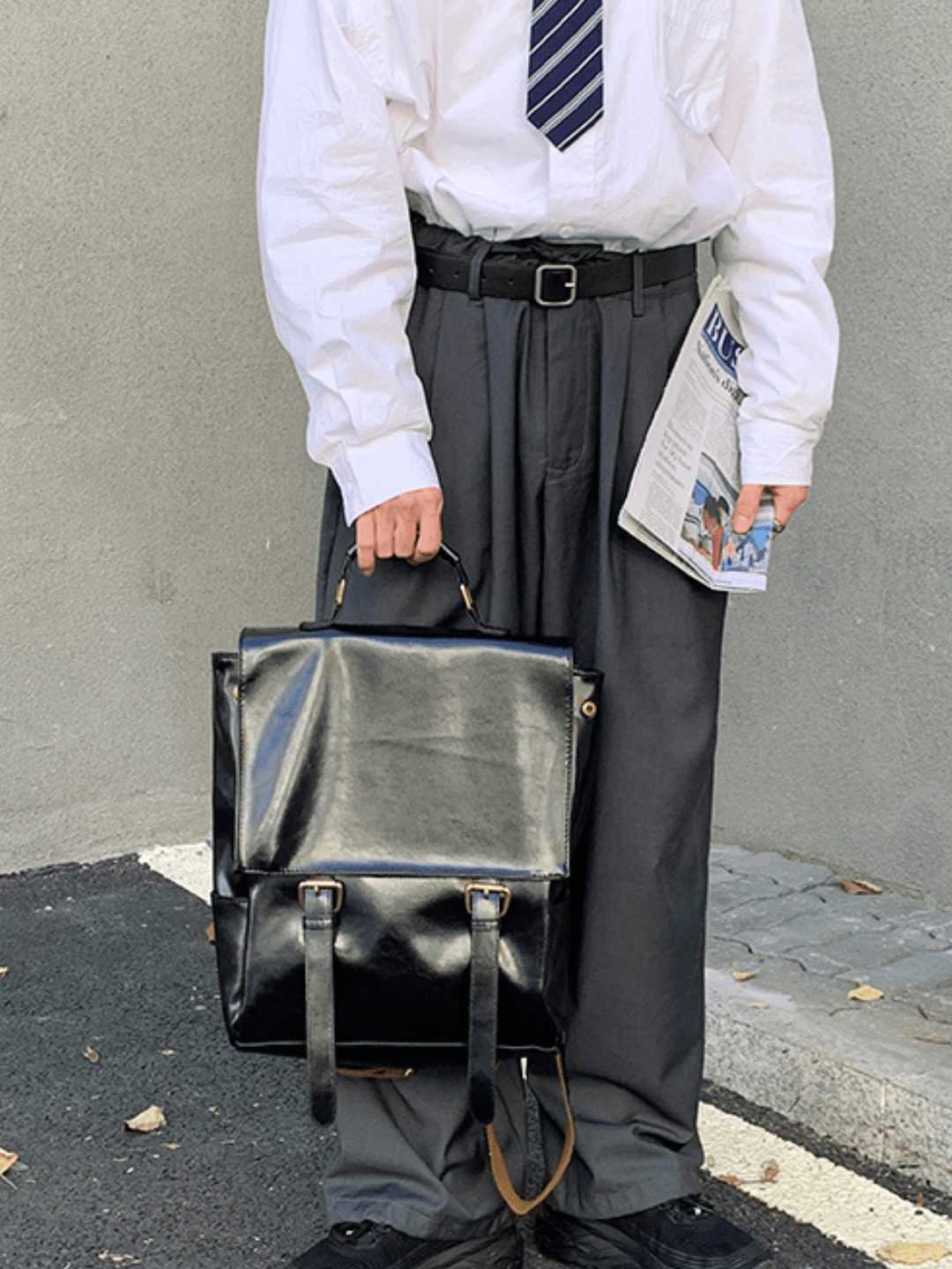 Leather British Backpack st1863