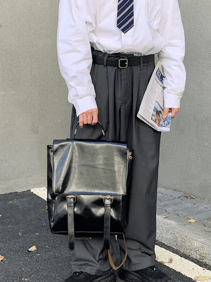Leather British Backpack st1863