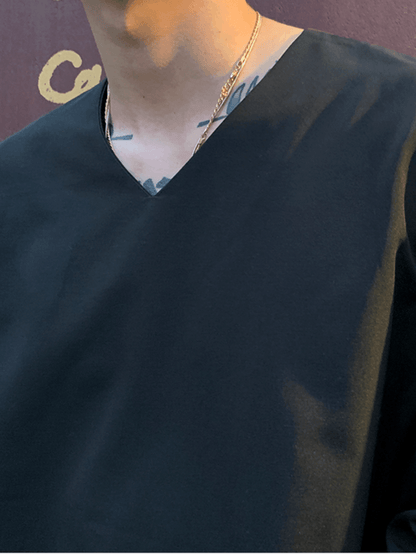 [MRCYC] V Neck Simple Shirt st1039