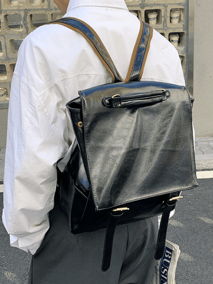 Leather British Backpack st1863