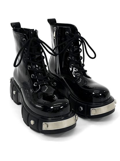 punk zipper biker boots st1957