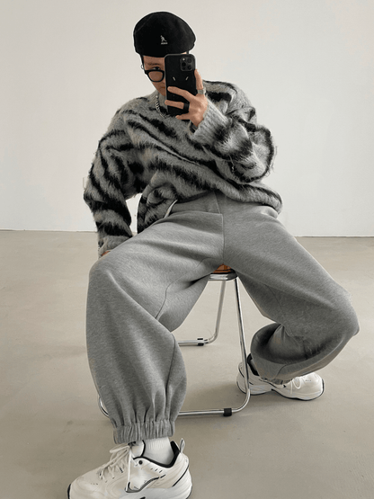 [XXXHOT] Zebra Pattern Mohair Sweater ST1540