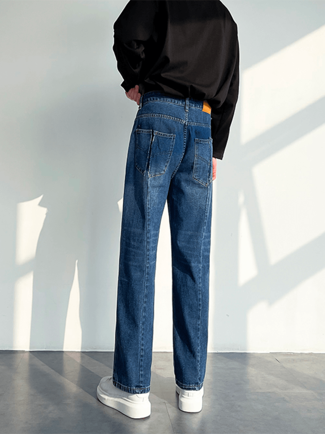 [HOHO] Loose Straight Denim Pants st1234