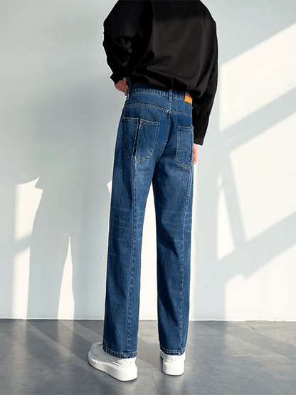 [HOHO] Loose Straight Denim Pants st1234