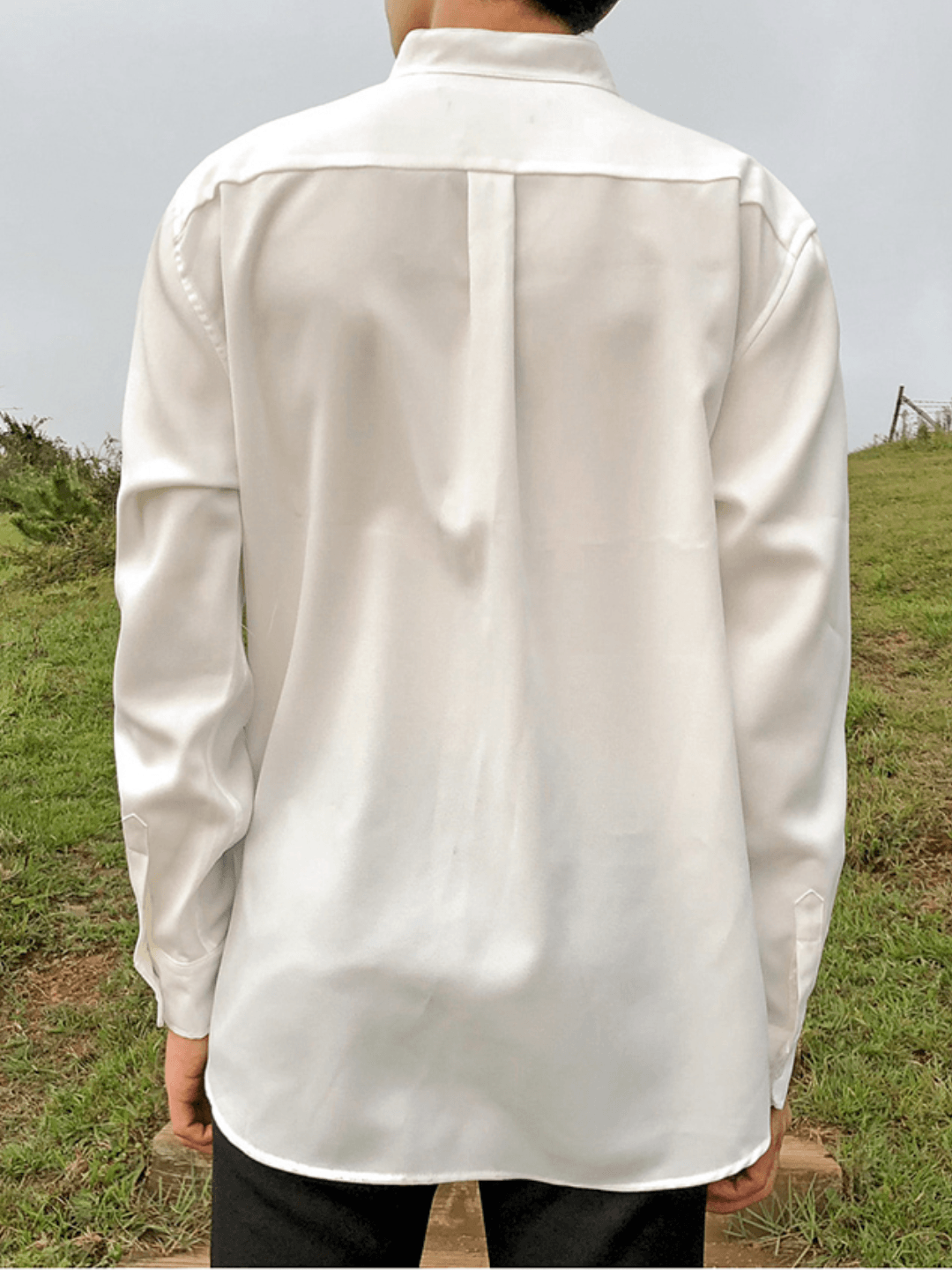 [MRCYC] Loose Silky Shirt st1221