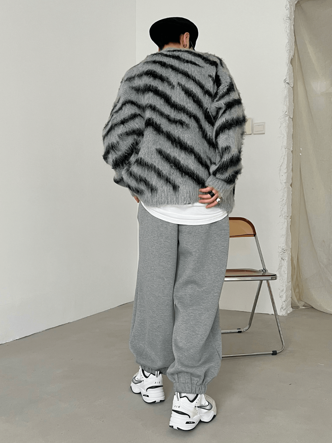 [XXXHOT] Zebra Pattern Mohair Sweater ST1540