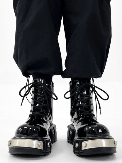 punk zipper biker boots st1957