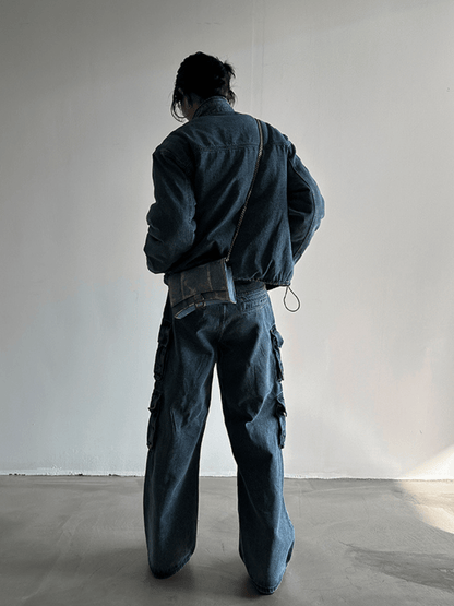 [GENESISBOY] Heavy Wash Multi-Pocket Jeans st1983