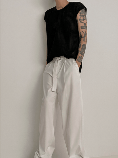 [MRCYC] Round Neck Sleeveless T-shirt st1679