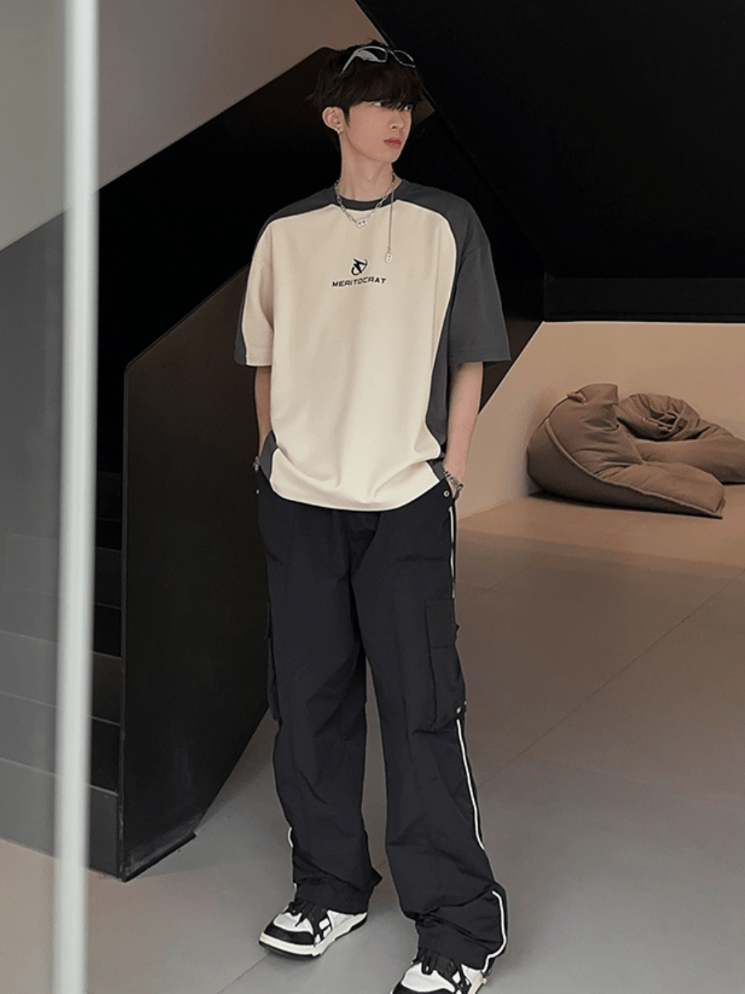 [JH HOMME] loose summer half-sleeve design t-shirt st2258