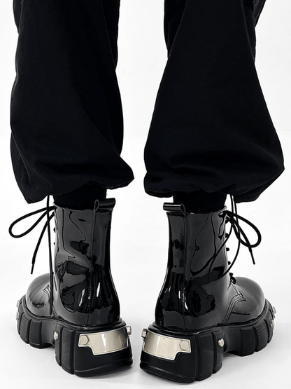 punk zipper biker boots st1957