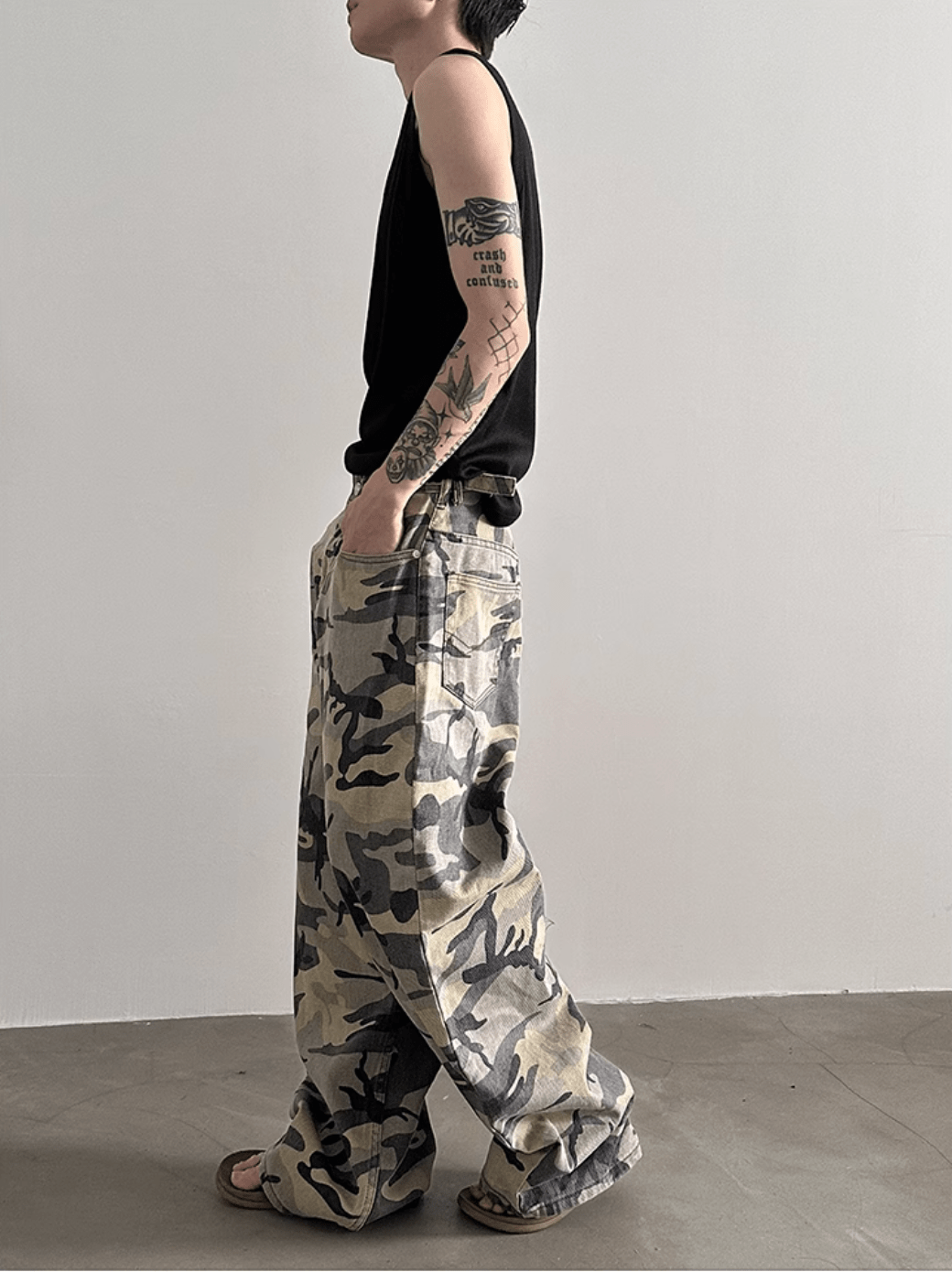 [GENESISBOY] Camouflage Pants st2218