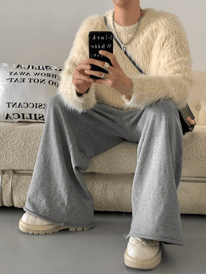 [HOZI] Round Fur Knit st1535