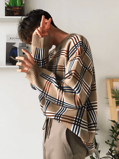 [MRCYC] Plaid Overknit st1623