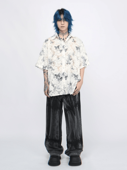 [Mz] butterfly design shirt st2265