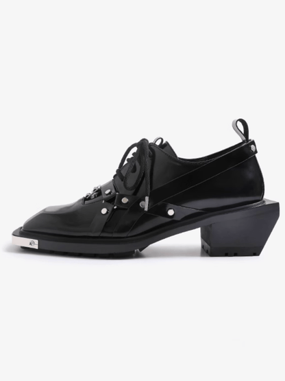 Square Toe Derby Leather Shoes st2046