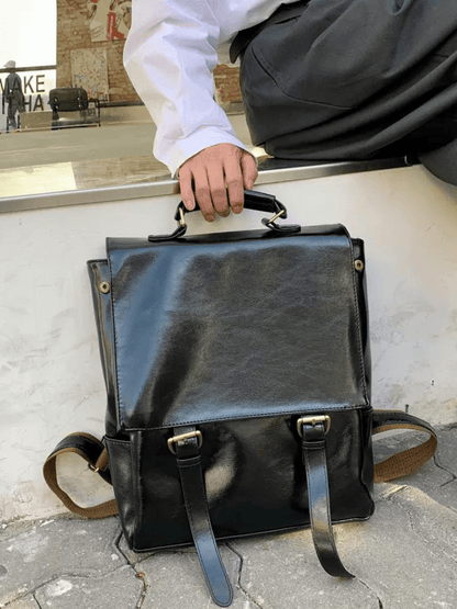 Leather British Backpack st1863