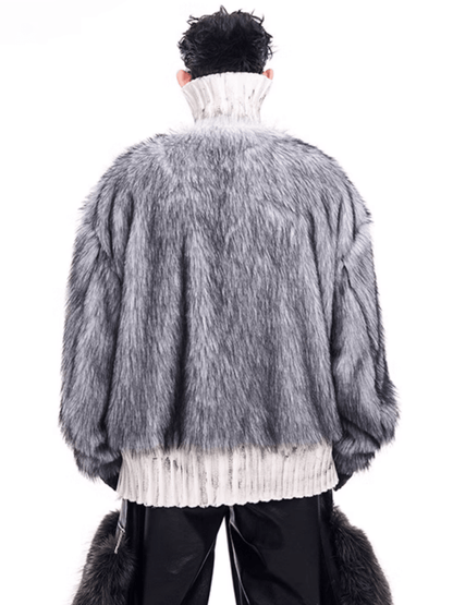 [STARTEXCEEDEND] Fur turtleneck sweater st2795