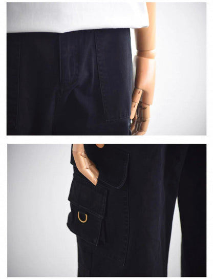 [HFB] RELAXED STRAIGHT-LEG CARGO PANTS st4010