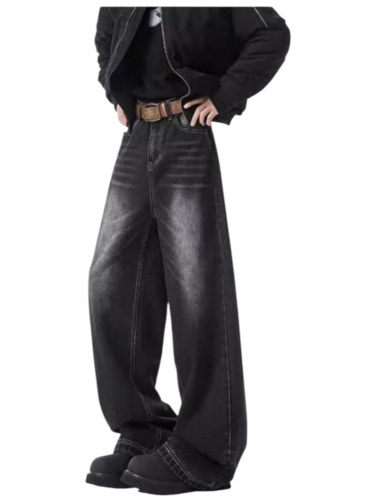 [xhhx] DIRTY FLARE-CUT JEANS st5042