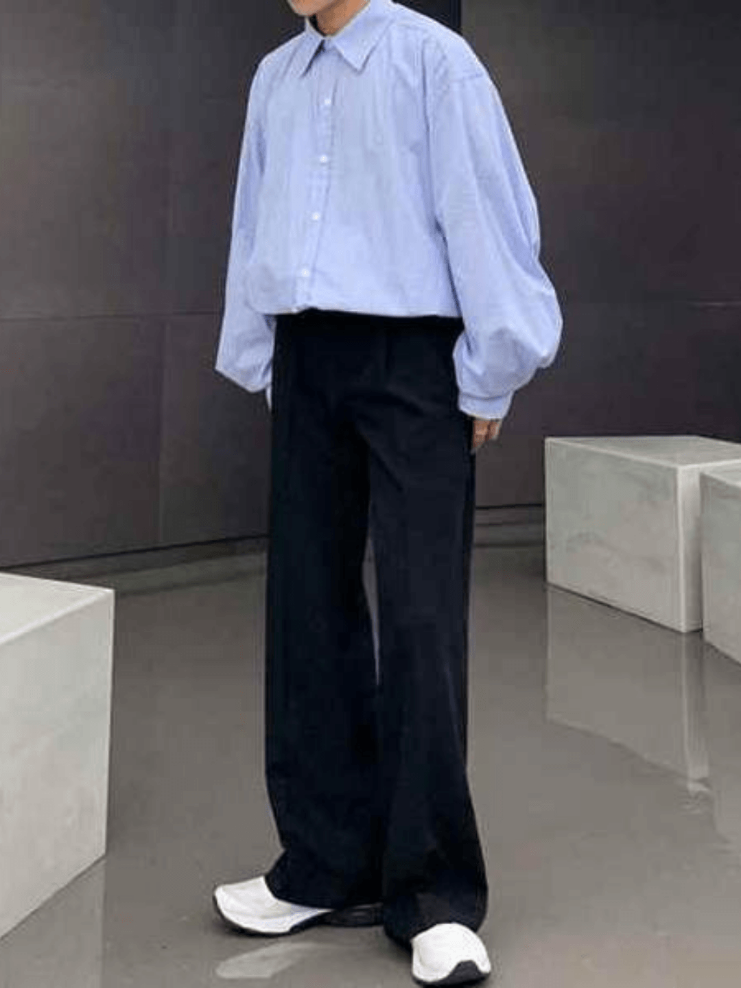 [David&me] Loose Silhouette Flare Slacks st1031