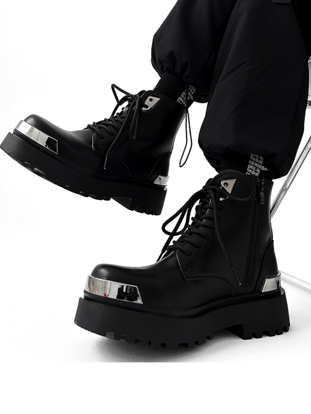 High-top Motorcycle Leather Work Boots st2126