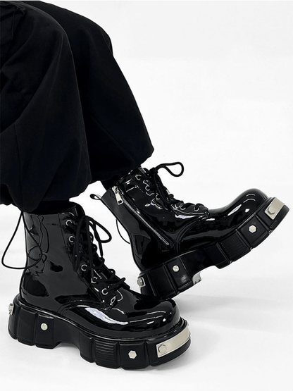 punk zipper biker boots st1957