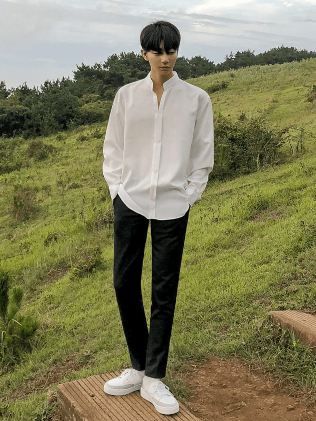 [MRCYC] Loose Silky Shirt st1221