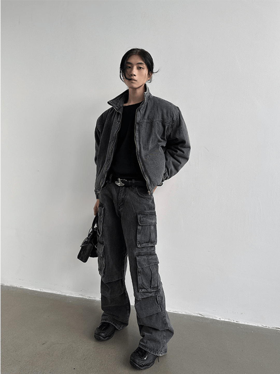 [GENESISBOY] Heavy Wash Multi-Pocket Jeans st1983
