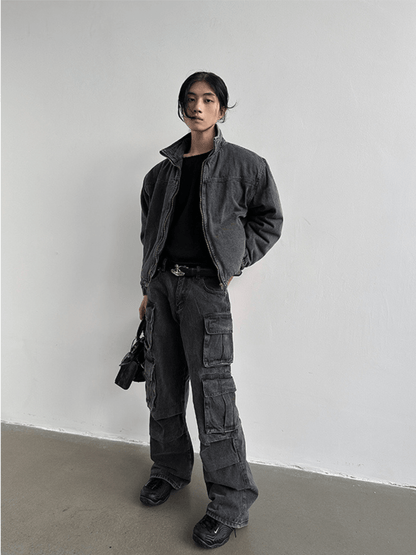 [GENESISBOY] Heavy Wash Multi-Pocket Jeans st1983