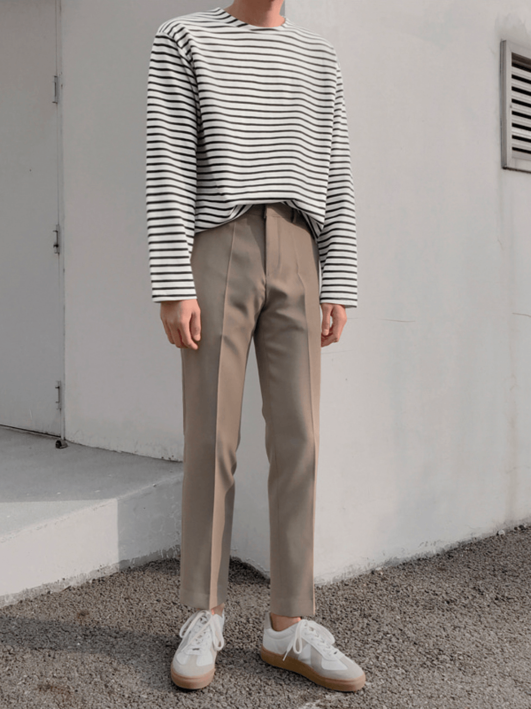 [MRCYC] border long T-shirt st1223