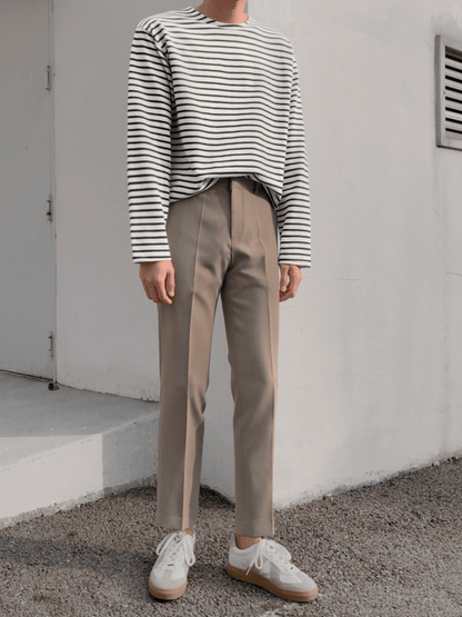 [MRCYC] border long T-shirt st1223