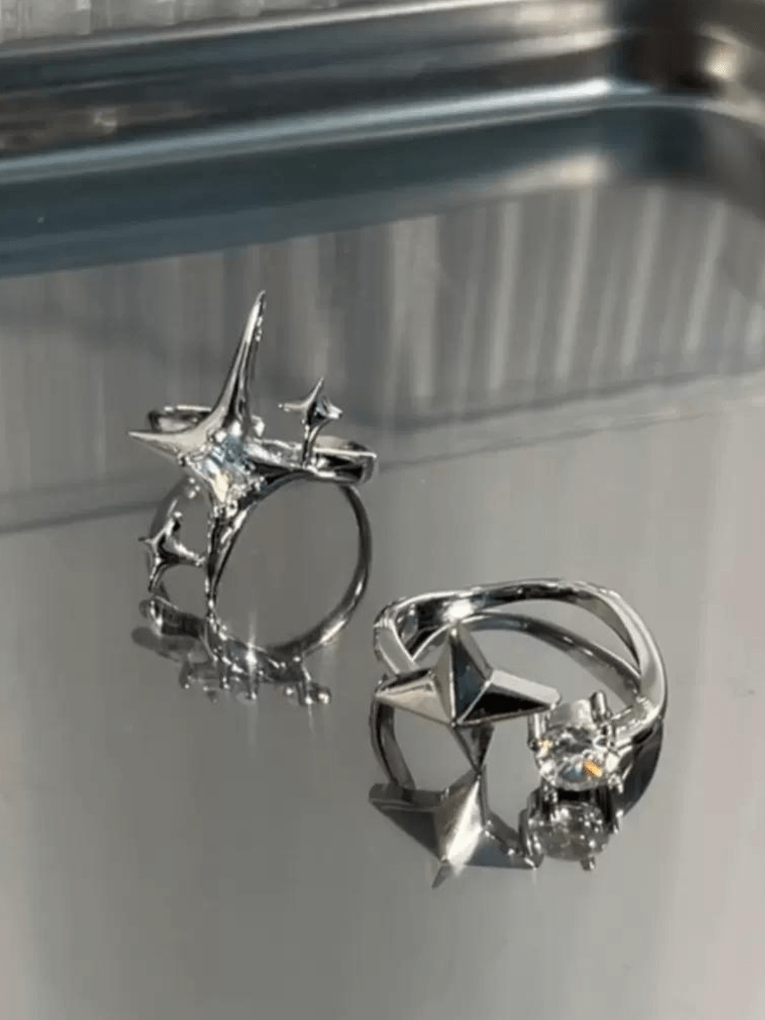 [CHEALIMPID] Sparkling Diamonds Design Rings st1872