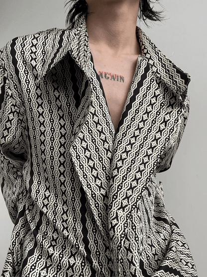 [GENESISBOY] silk drape loose shirt st1310
