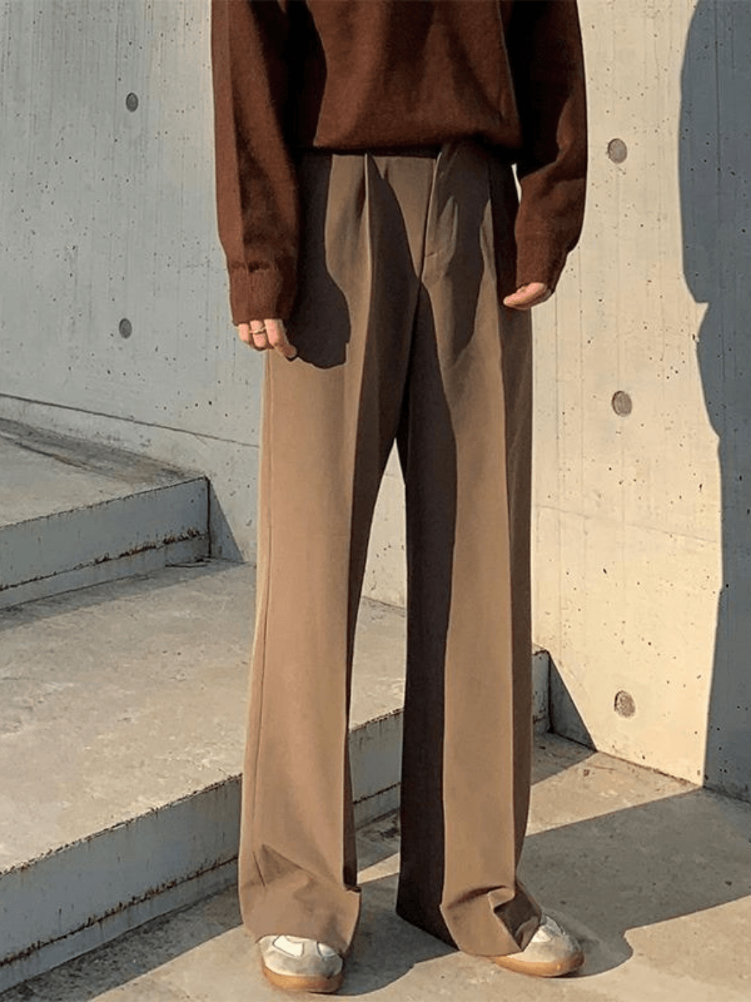[David&me] Loose Silhouette Flare Slacks st1031